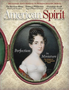 American Spirit Cover, miniature portrait, female entrepreneur, Daughters of the American Revolution 