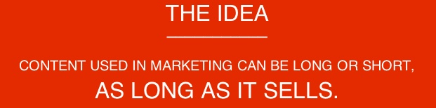 idea-banner brevity in marketing 